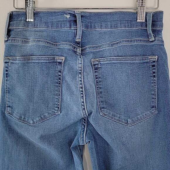 Frame Le High Skinny Raw Edge Blue Denim Jeans in Europa 26 - Picture 5 of 15